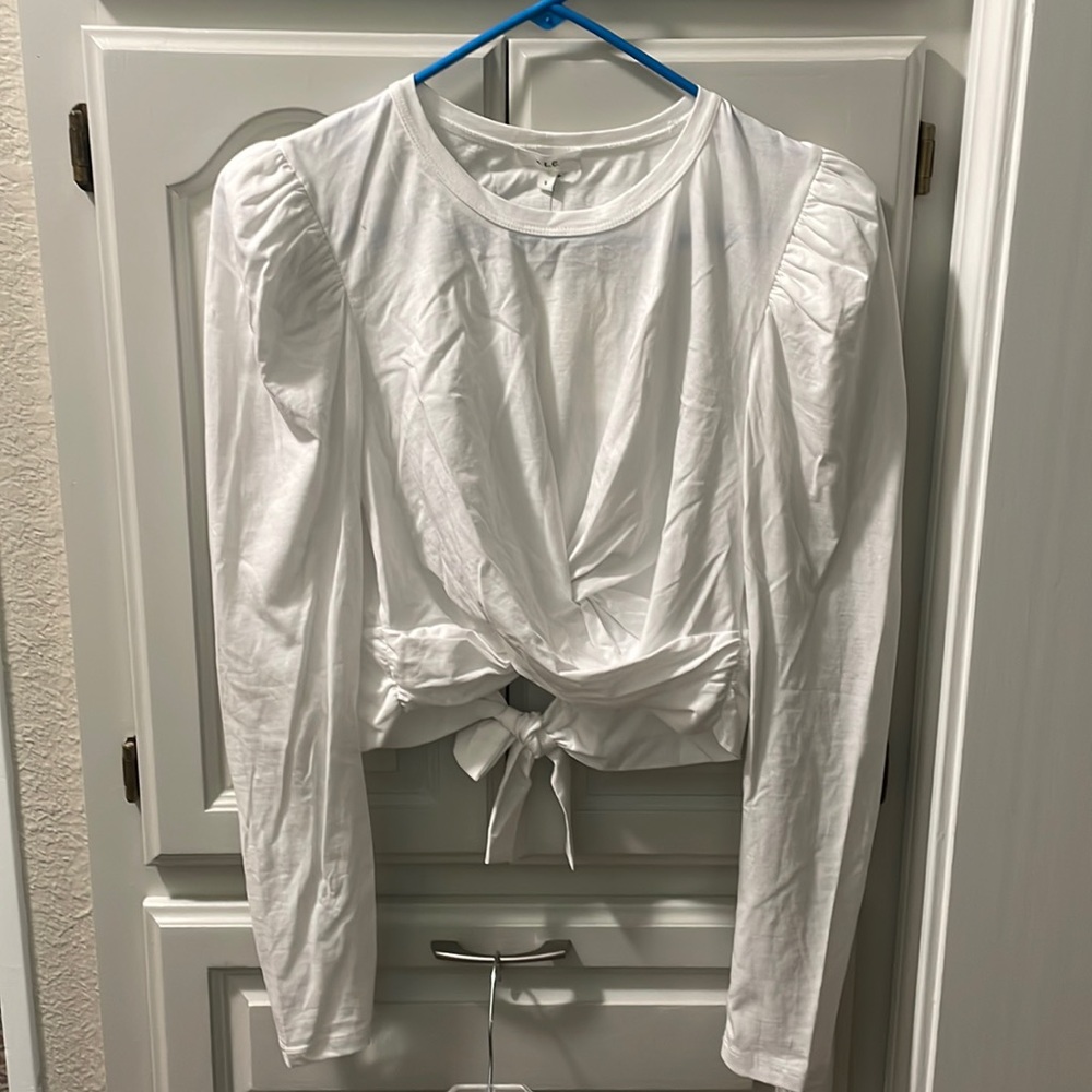 A.L.C. White tie back.